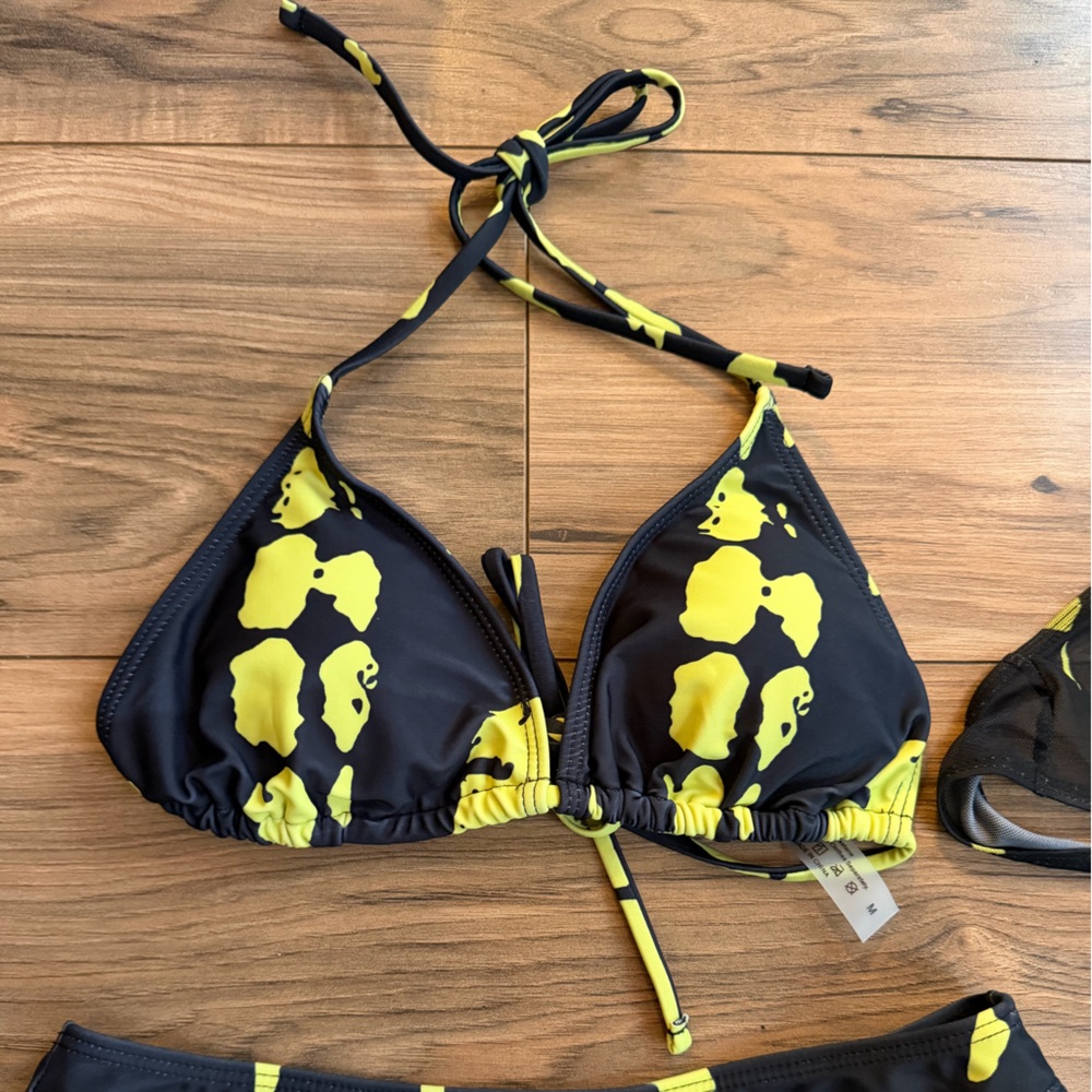 3 Piece NWOT Tropical Vacation Bikini Resort Wear set or Festival wear Y2K MED - Picture 4 of 10